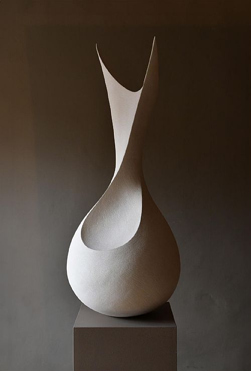 Mitch Pilkington - 'Ascent' White Two Point Sculpture